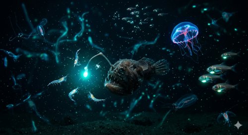 سر الأضواء الغامضة في أعماق المحيط